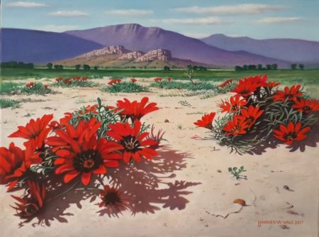 Oil on Stretched CanvasSize (610x460x18)mmUnframedSOLD 2017 (Erena Burger - Namibia)